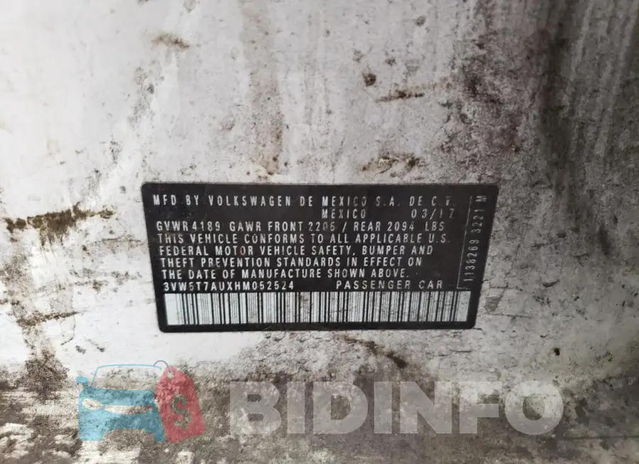 3VW5T7AUXHM052524 Photo# 12