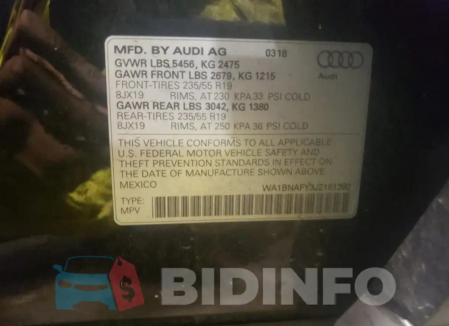 WA1BNAFY3J2151380 Photo# 13
