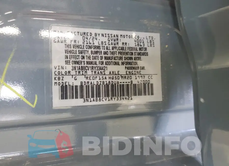 3N1AB8CV1RY334421 Photo# 13