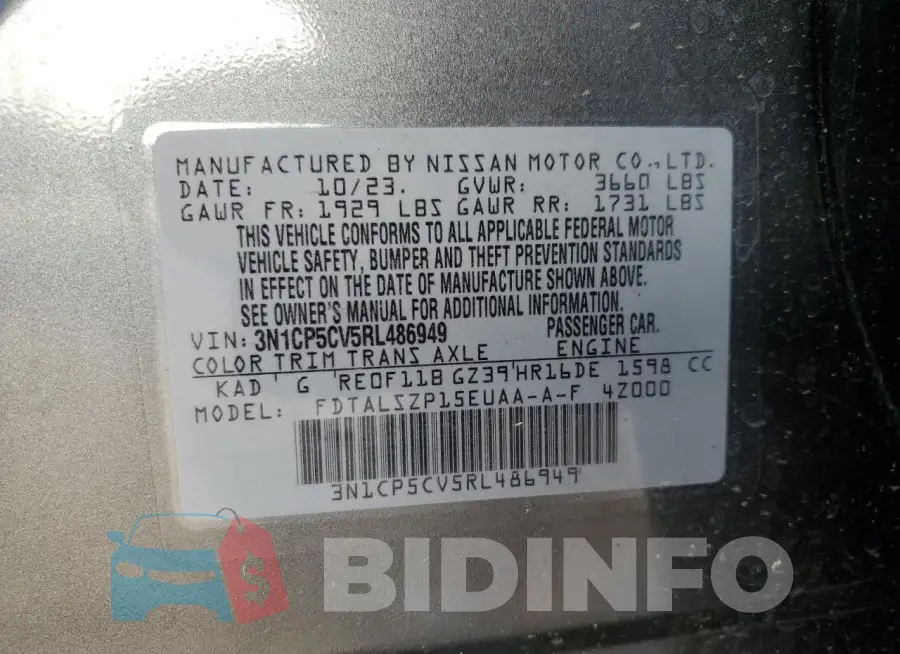 3N1CP5CV5RL486949 Photo# 13