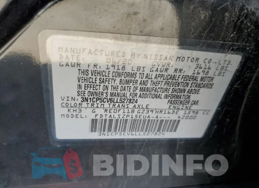 3N1CP5CV6LL527824 Photo# 12