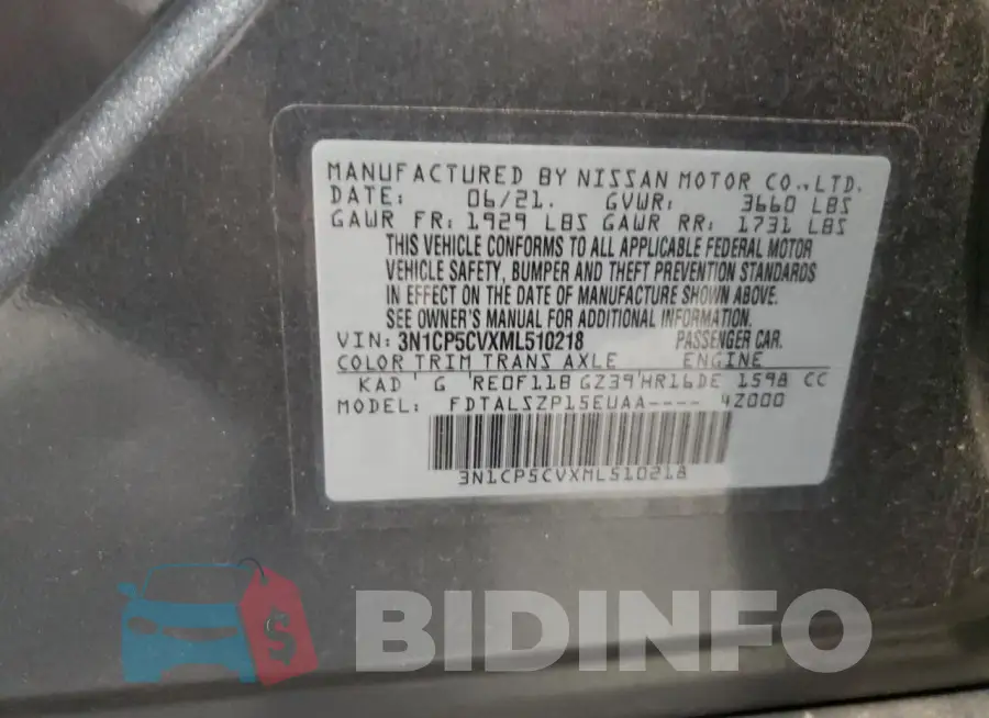 3N1CP5CVXML510218 Photo# 13