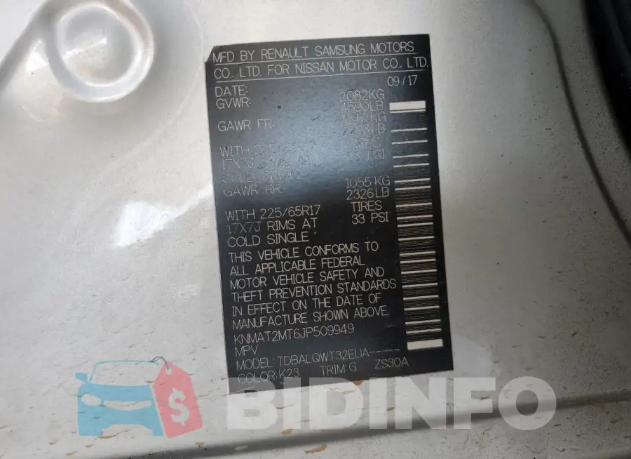 KNMAT2MT6JP509949 Photo# 13