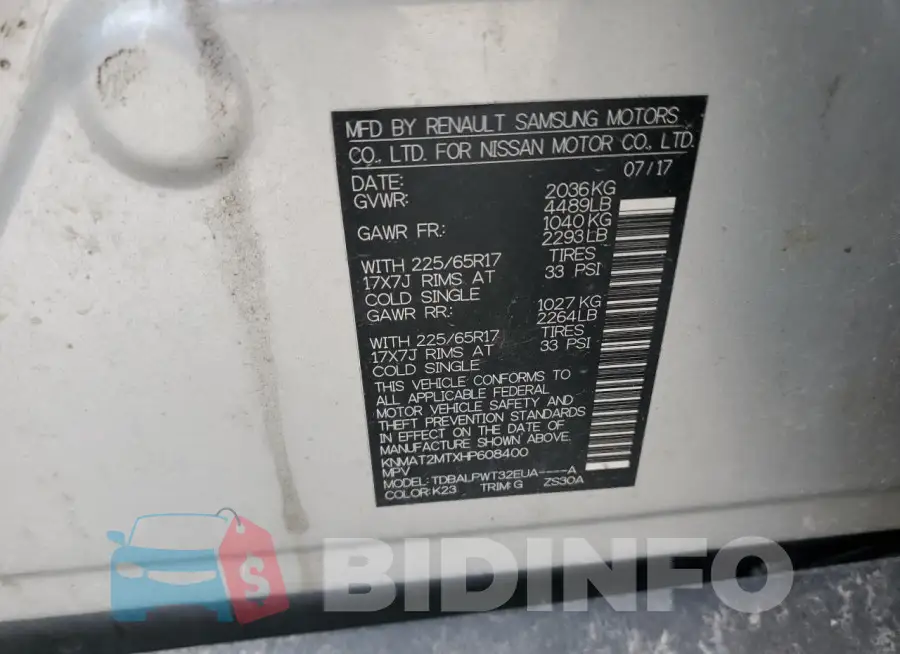KNMAT2MTXHP608400 Photo# 13