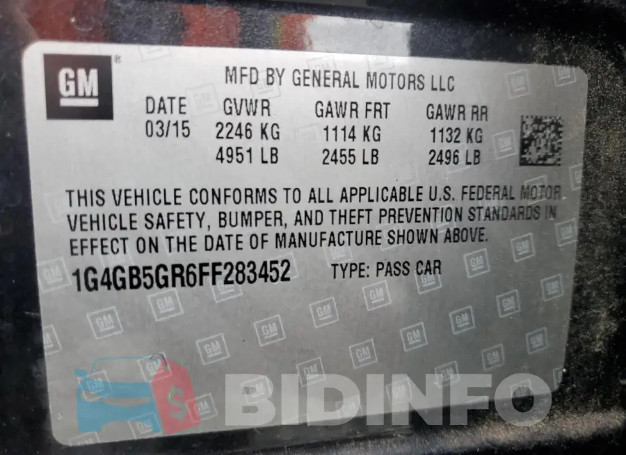 1G4GB5GR6FF283452 Photo# 12