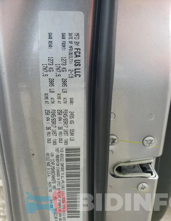 1C4PJMBX8KD404978 Photo# 14