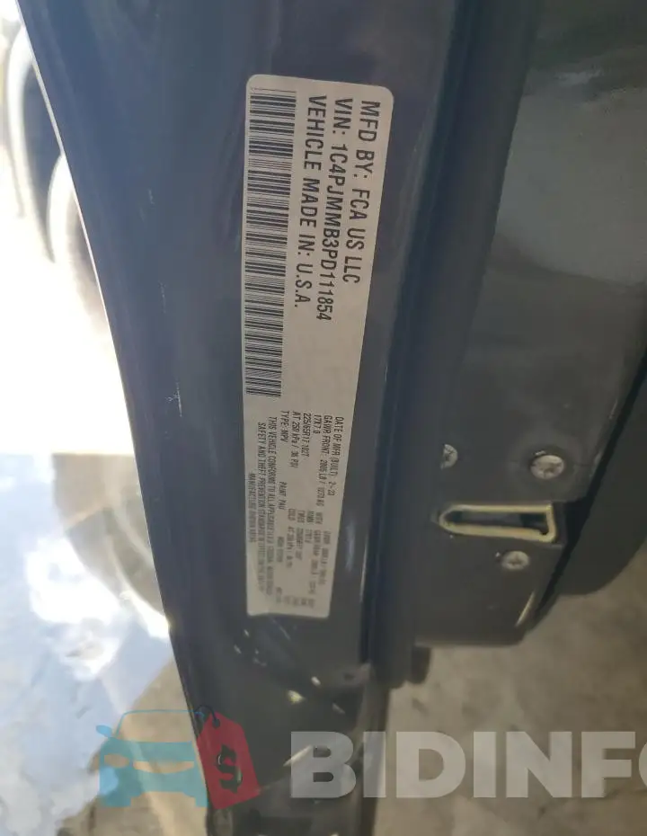 1C4PJMMB3PD111854 Photo# 13