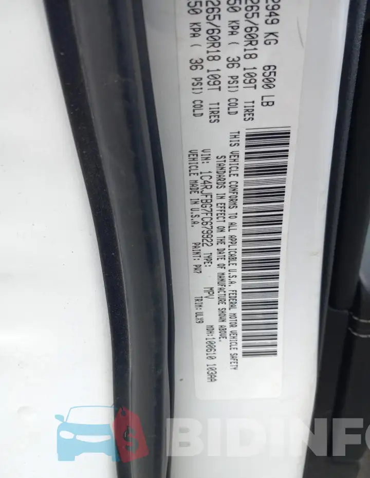 1C4RJFBG7FC679922 Photo# 12