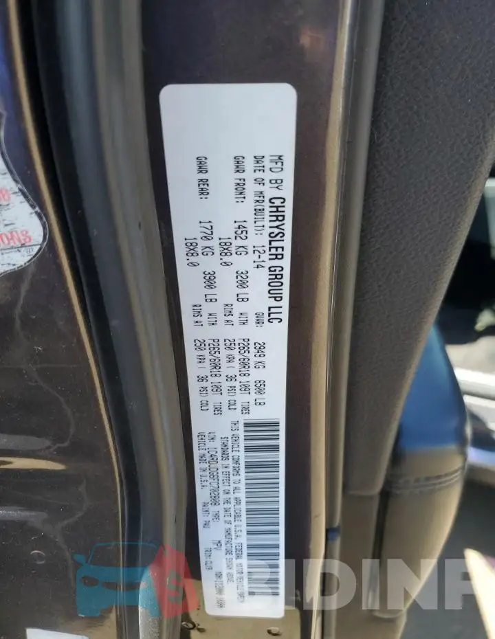 1C4RDJDG6FC702808 Photo# 13