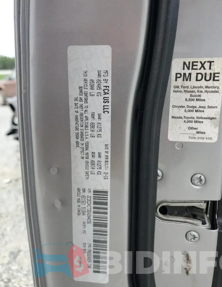 2C3CDXCT3GH204236 Photo# 12