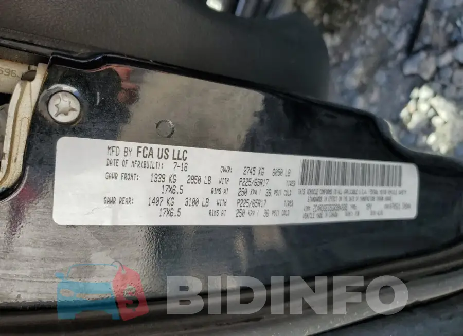 2C4RDGEG5GR384335 Photo# 13