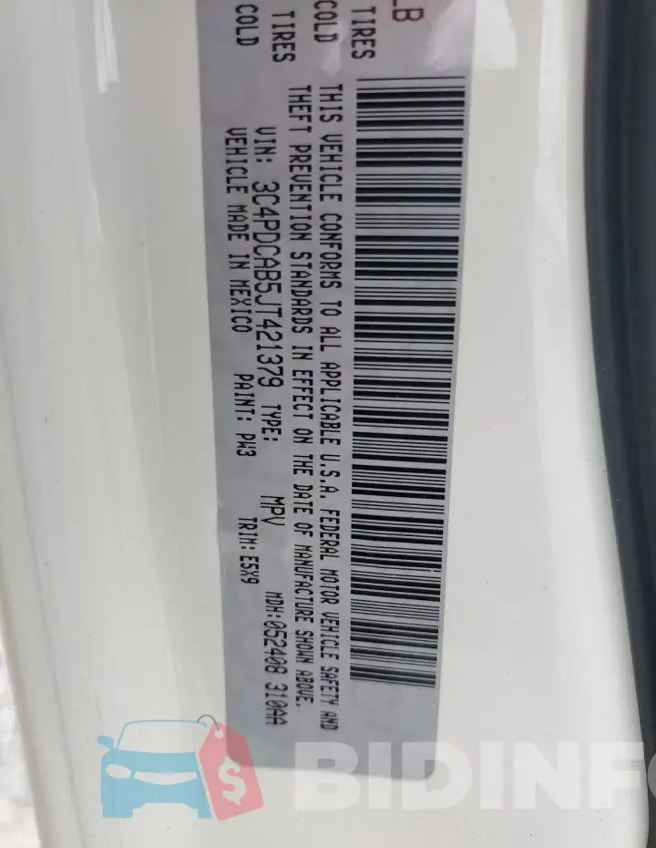 3C4PDCAB5JT421379 Photo# 13