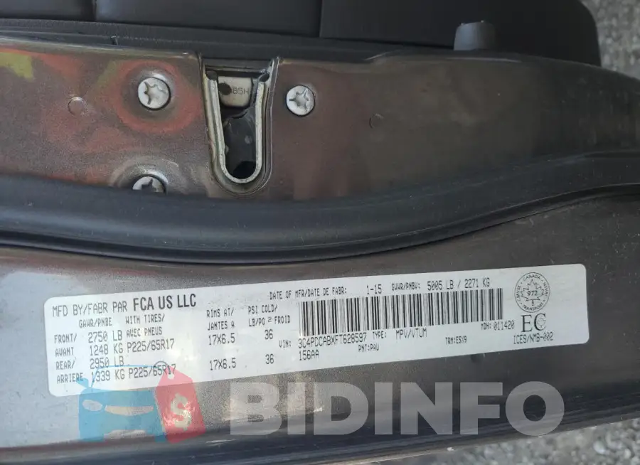 3C4PDCABXFT628597 Photo# 14