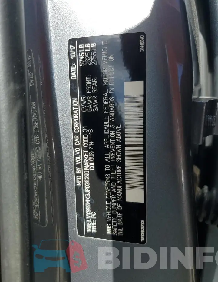 LVY982MK3JP036290 Photo# 12