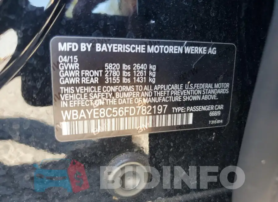 WBAYE8C56FD782197 Photo# 12