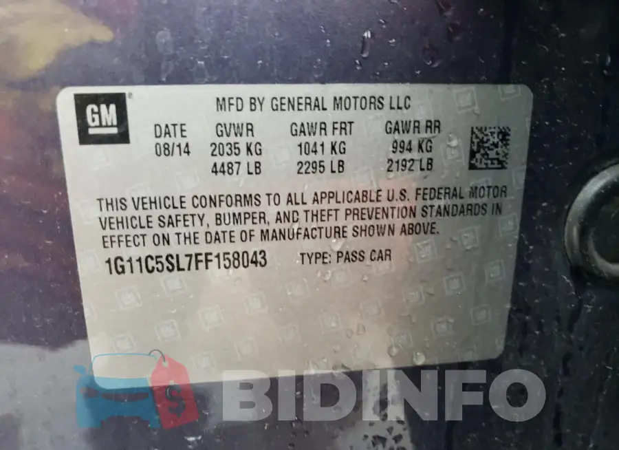 1G11C5SL7FF158043 Photo# 12