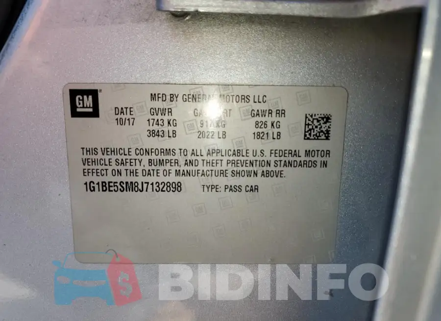 1G1BE5SM8J7132898 Photo# 13