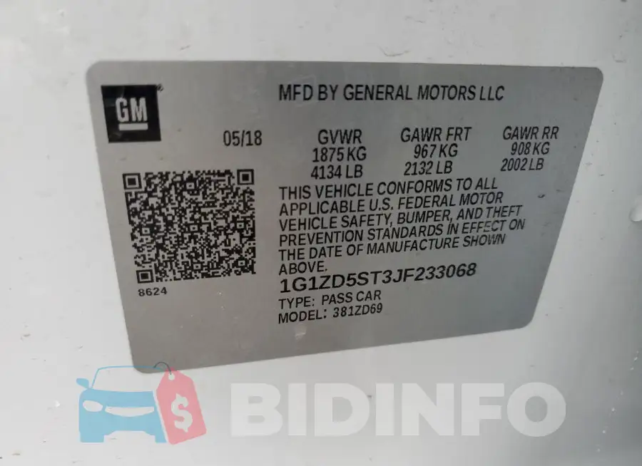1G1ZD5ST3JF233068 Photo# 12