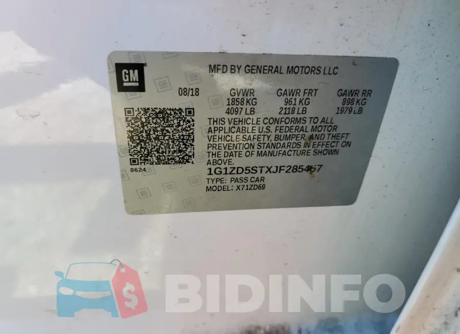 1G1ZD5STXJF285457 Photo# 12