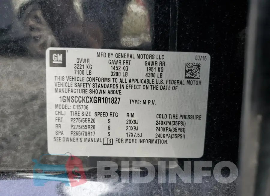 1GNSCCKCXGR101827 Photo# 13