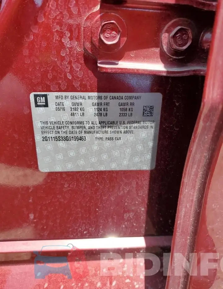 2G1115S33G9199463 Photo# 12