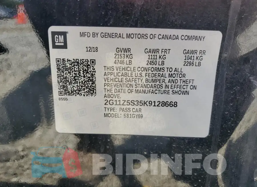 2G11Z5S35K9128668 Photo# 12