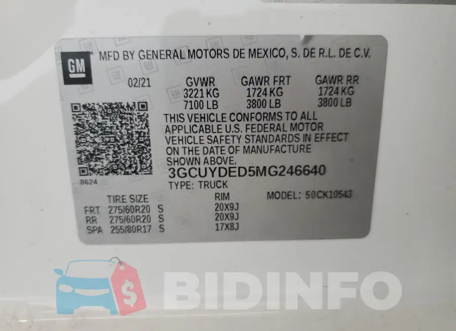 3GCUYDED5MG246640 Photo# 12