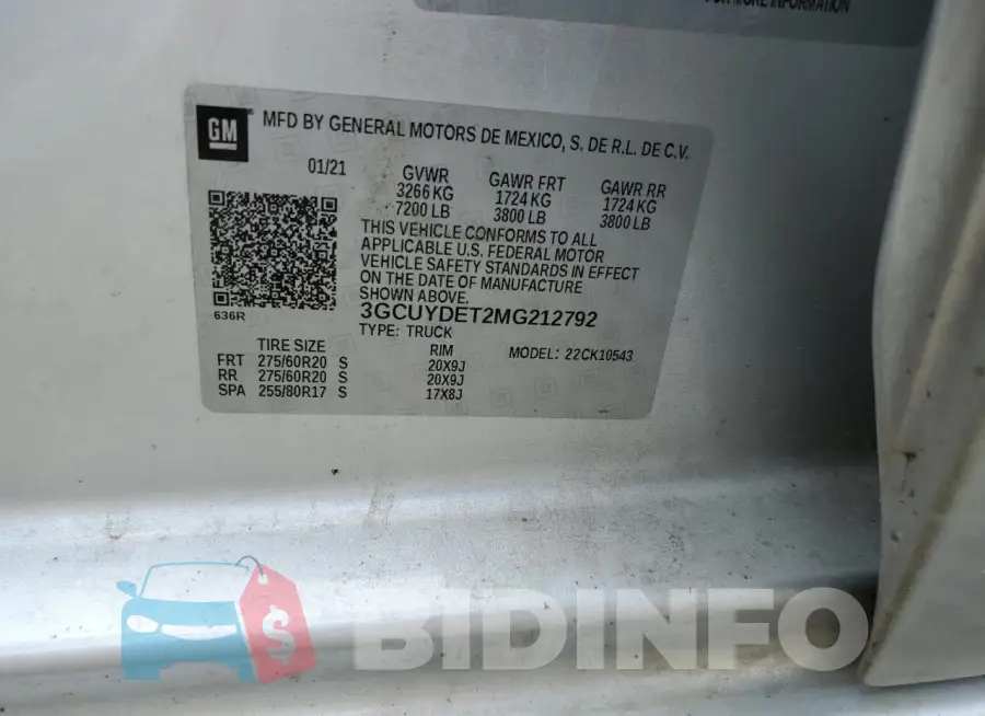3GCUYDET2MG212792 Photo# 12