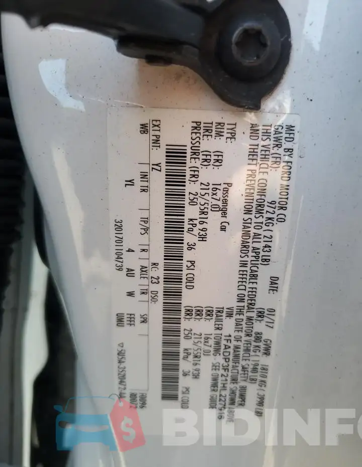 1FADP3F21HL227916 Photo# 12