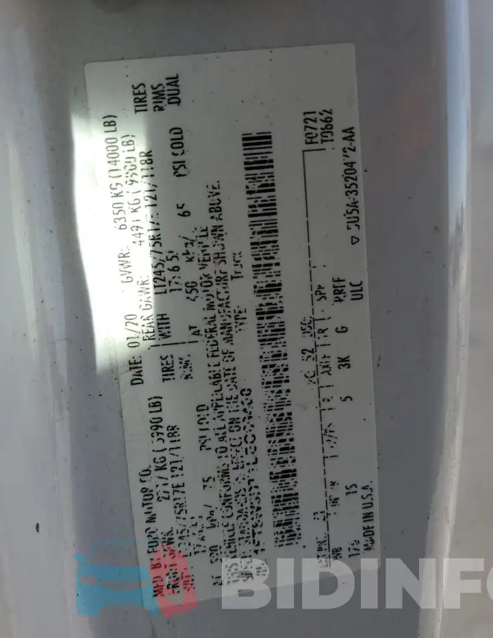 1FT8W3DT1LEC69400 Photo# 13