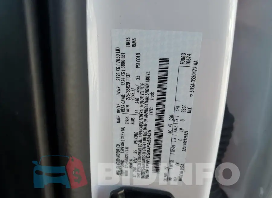 1FTFW1EG0JFA58435 Photo# 12