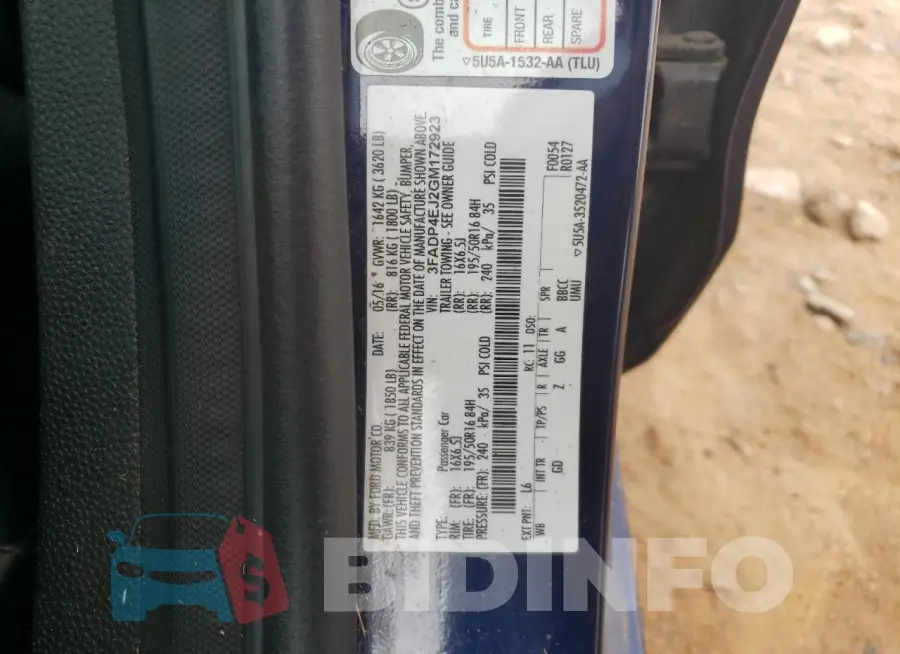 3FADP4EJ2GM172923 Photo# 12
