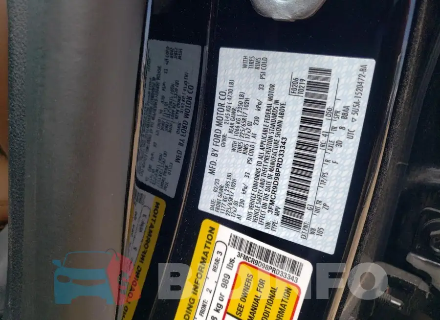 3FMCR9D98PRD33343 Photo# 13