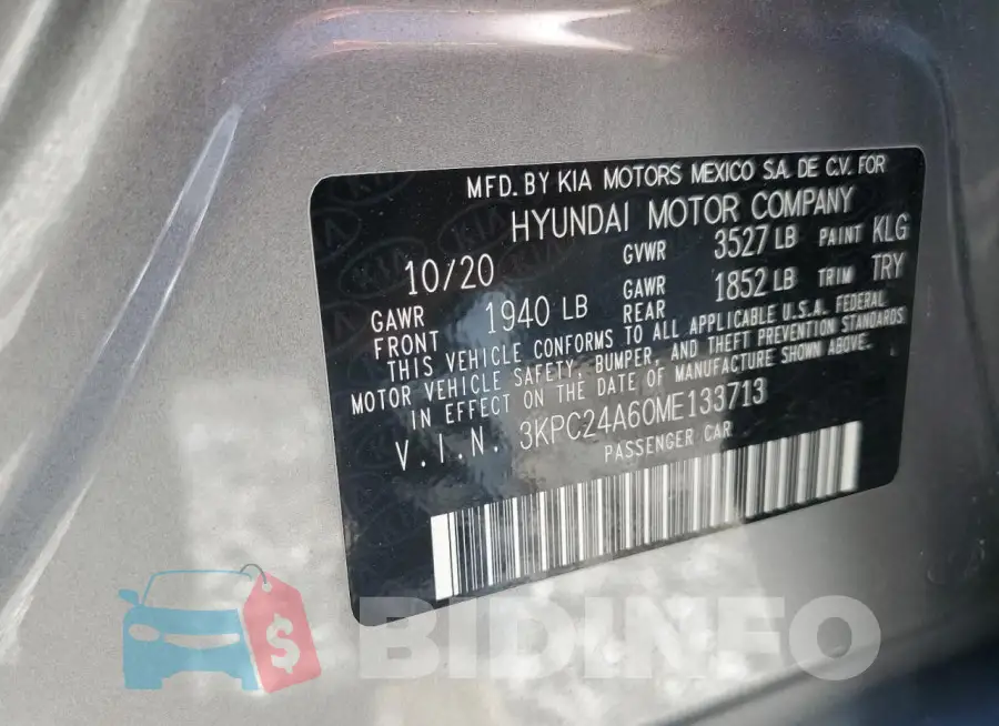 3KPC24A60ME133713 Photo# 13