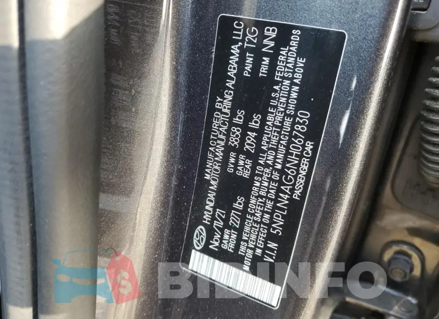 5NPLN4AG6NH067830 Photo# 12