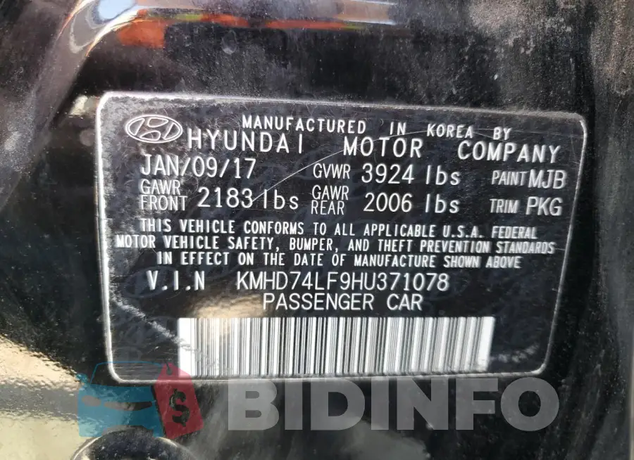 KMHD74LF9HU371078 Photo# 12