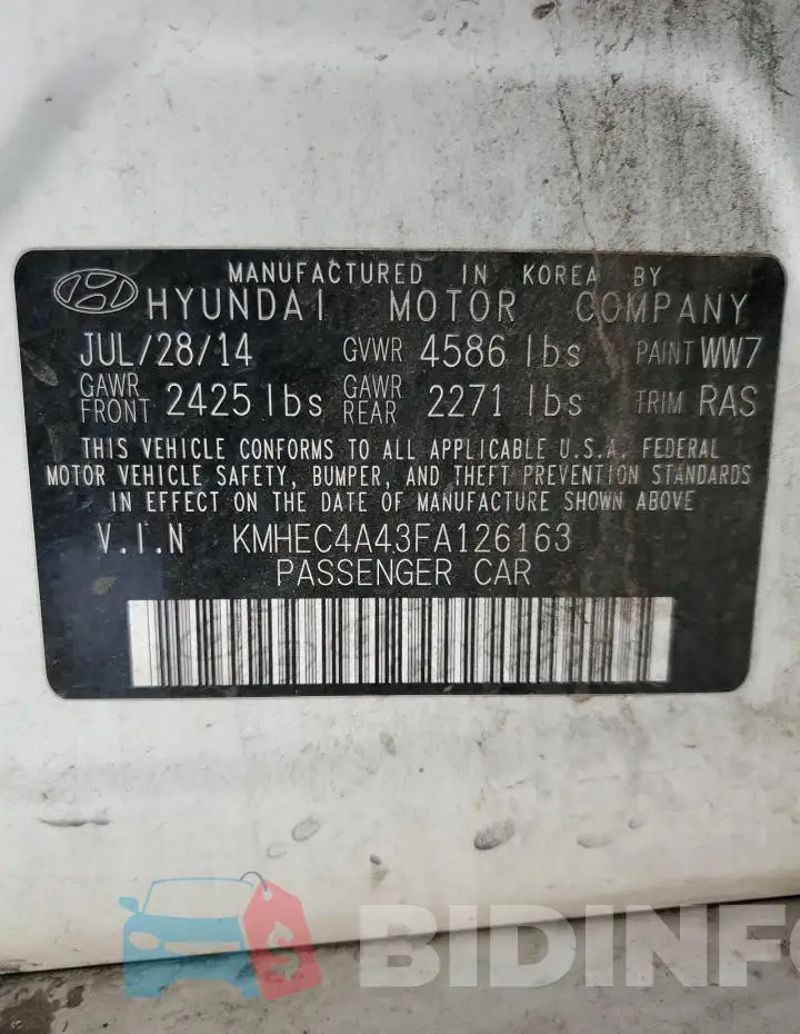 KMHEC4A43FA126163 Photo# 12