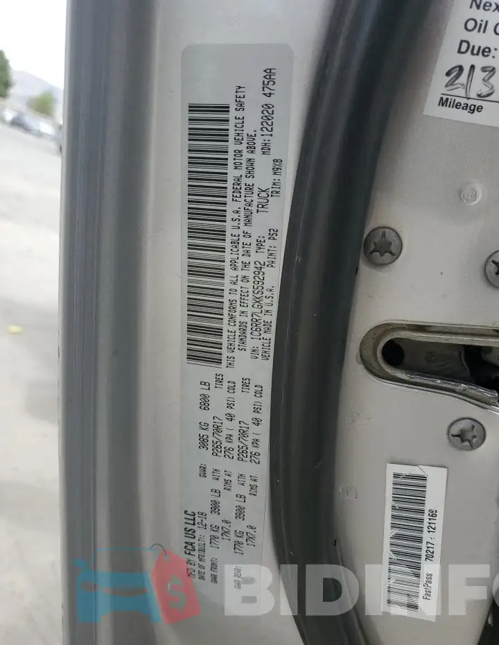 1C6RR7LGXKS592942 Photo# 12