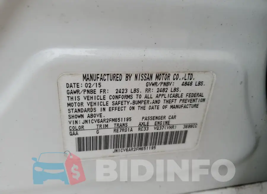 JN1CV6AR2FM651195 Photo# 12