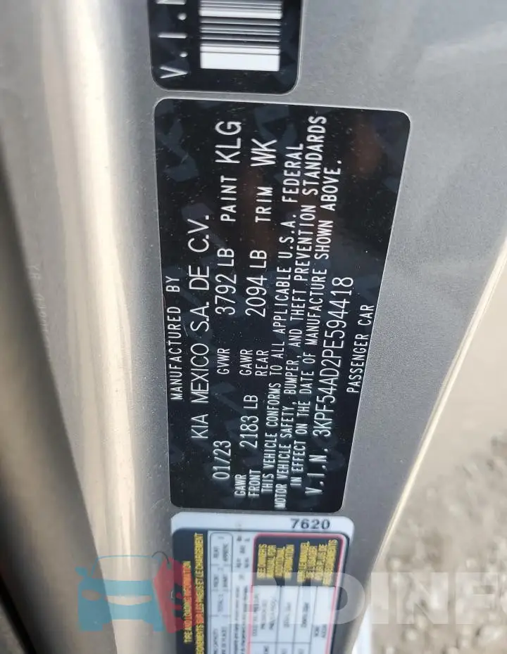 3KPF54AD2PE594418 Photo# 13