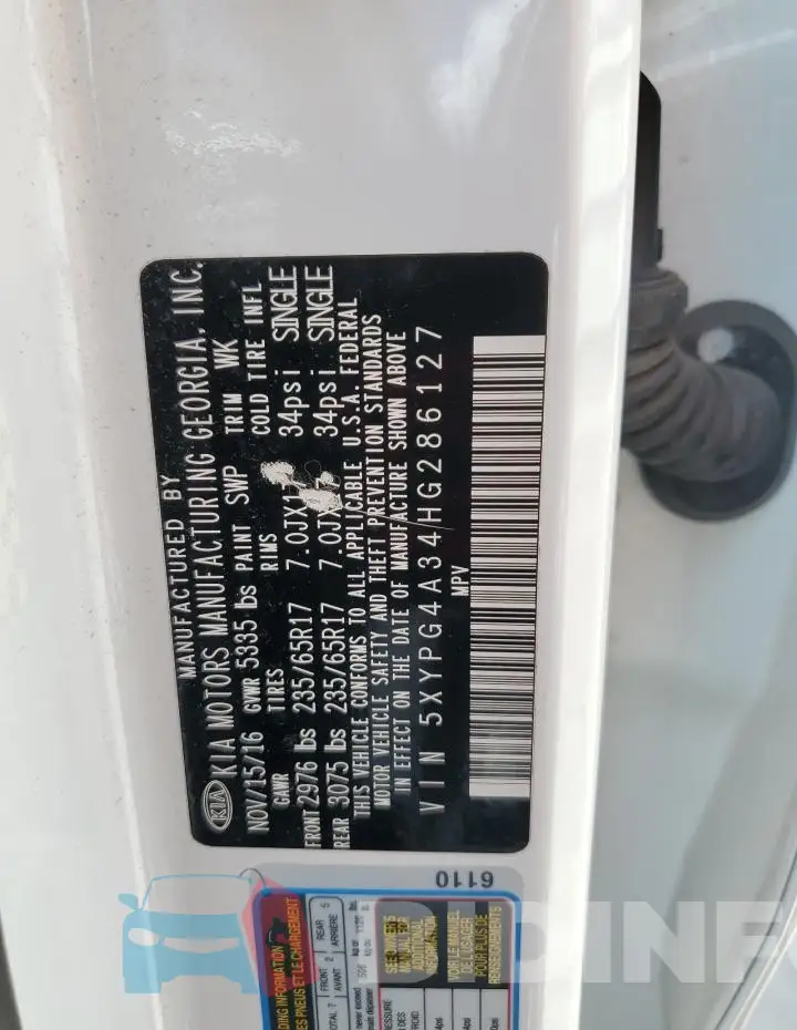 5XYPG4A34HG286127 Photo# 12