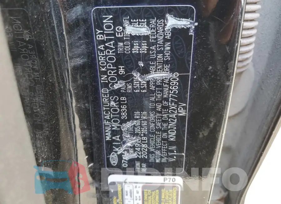 KNDJN2A2XF7756906 Photo# 13