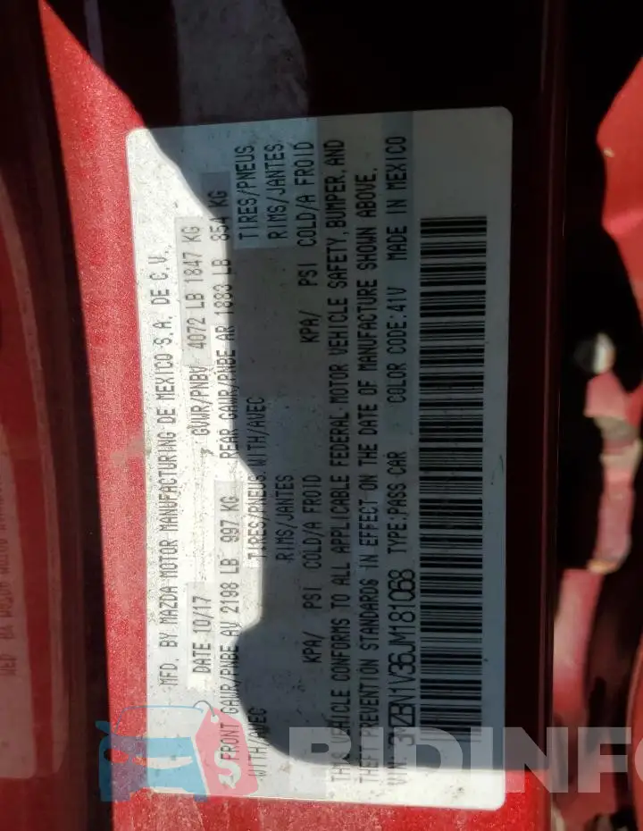 3MZBN1V36JM181068 Photo# 12