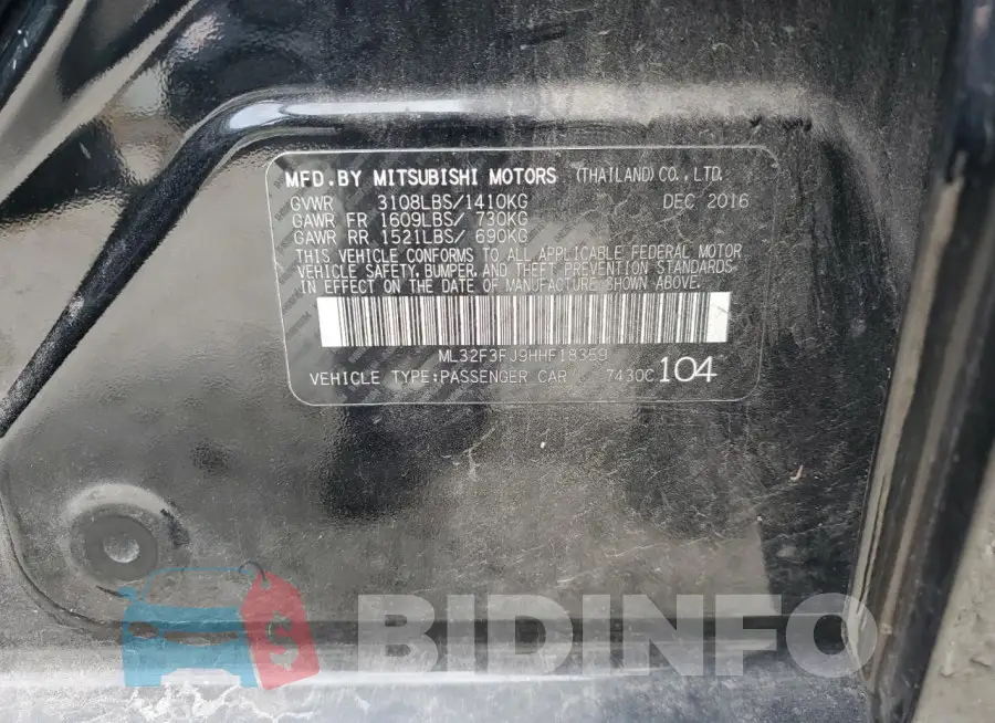 ML32F3FJ9HHF18359 Photo# 13