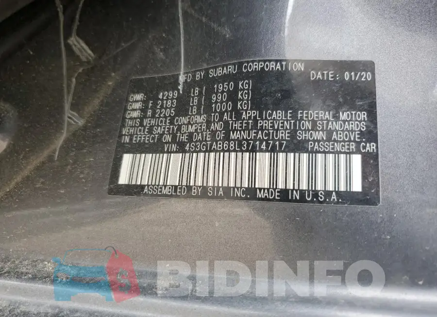 4S3GTAB68L3714717 Photo# 12