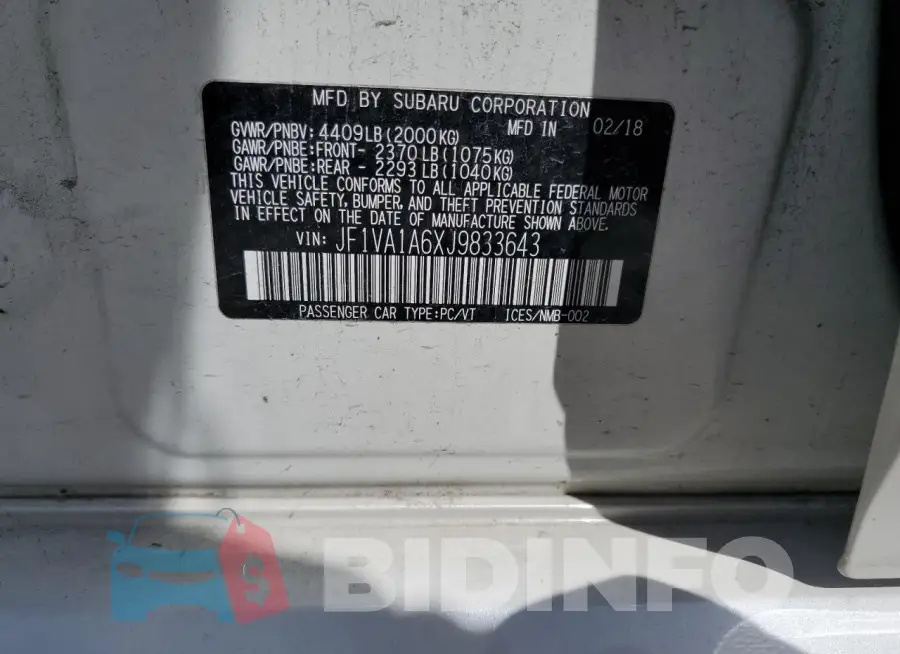 JF1VA1A6XJ9833643 Photo# 13