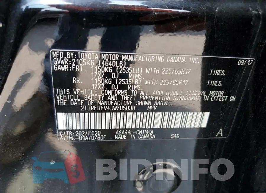 2T3RFREV4JW705038 Photo# 12
