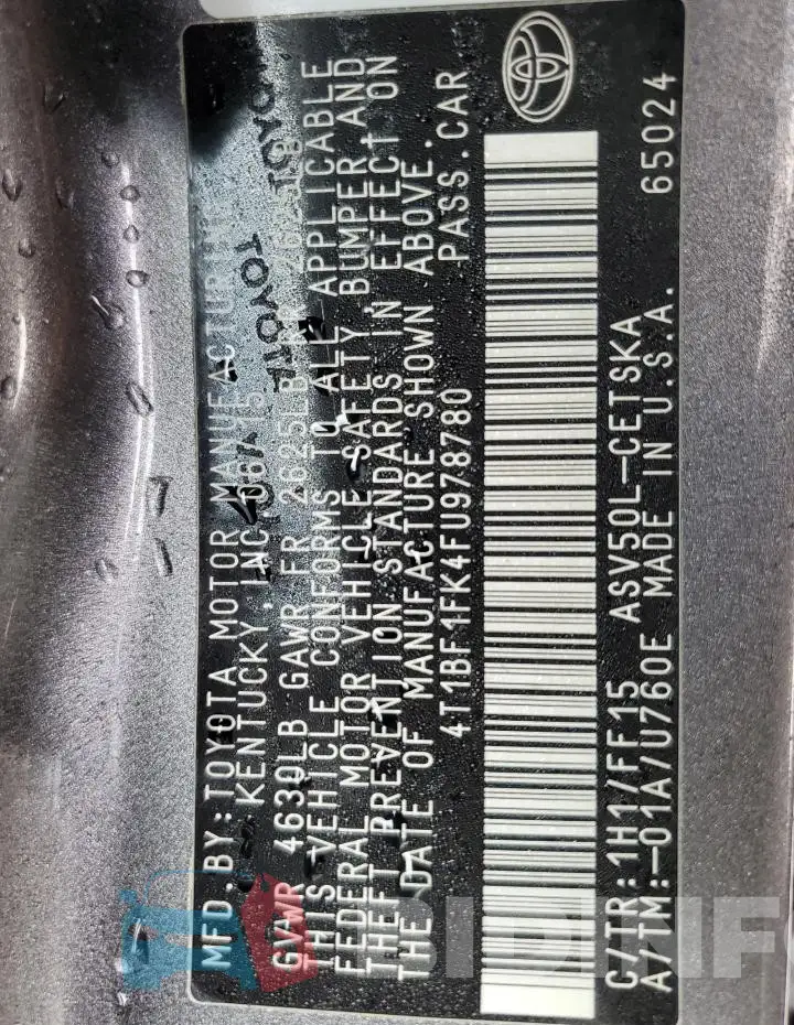 4T1BF1FK4FU978780 Photo# 12