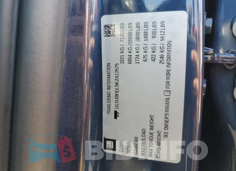 1GTU9FEL5KZ413575 Photo# 12