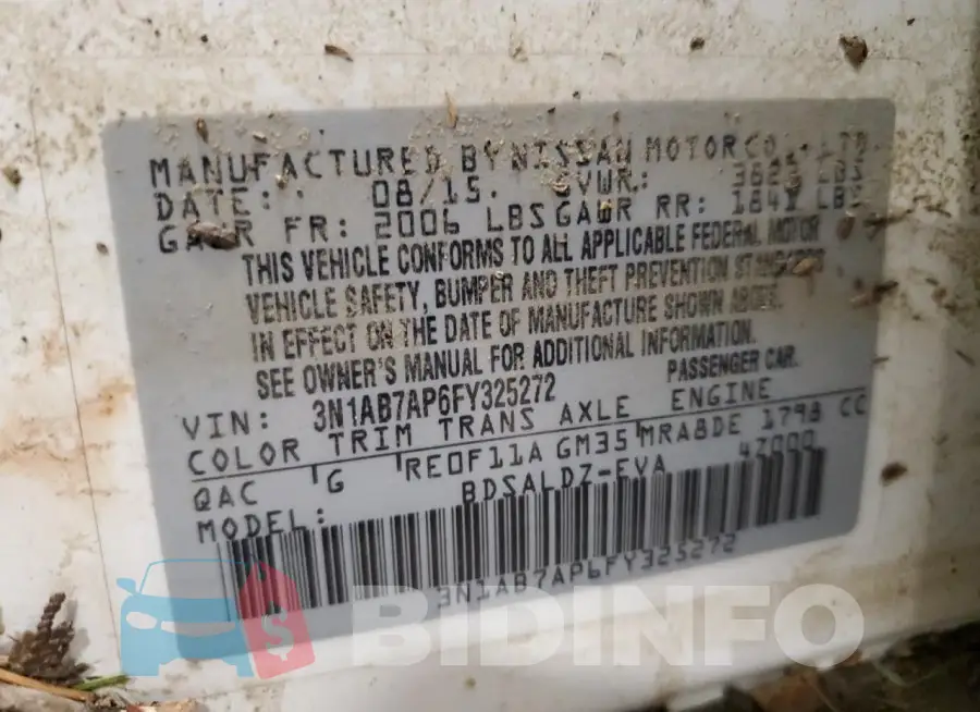 3N1AB7AP6FY325272 Photo# 13
